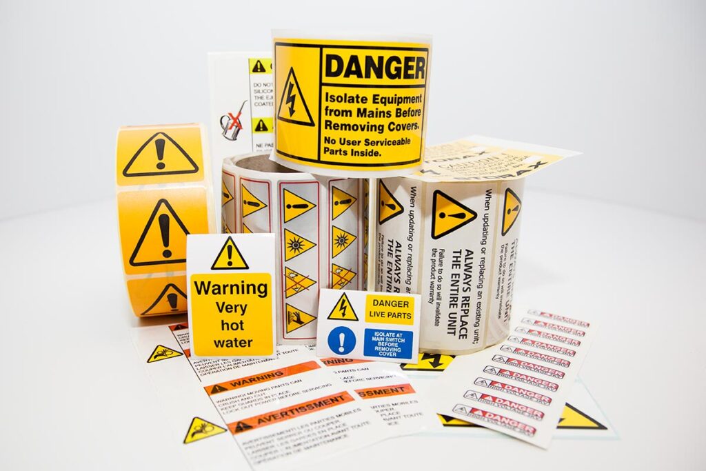 safety signage labels