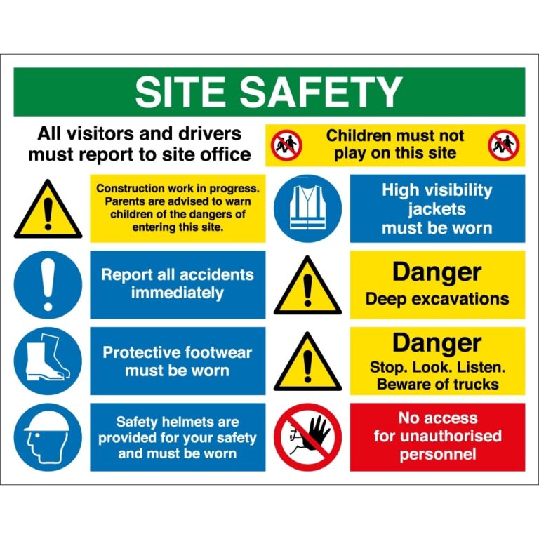 site safety signage